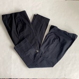 2 pairs J Jill black cotton stretch ankle pants